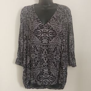 Anthropologie Plenty Pattern Pull Over Top M